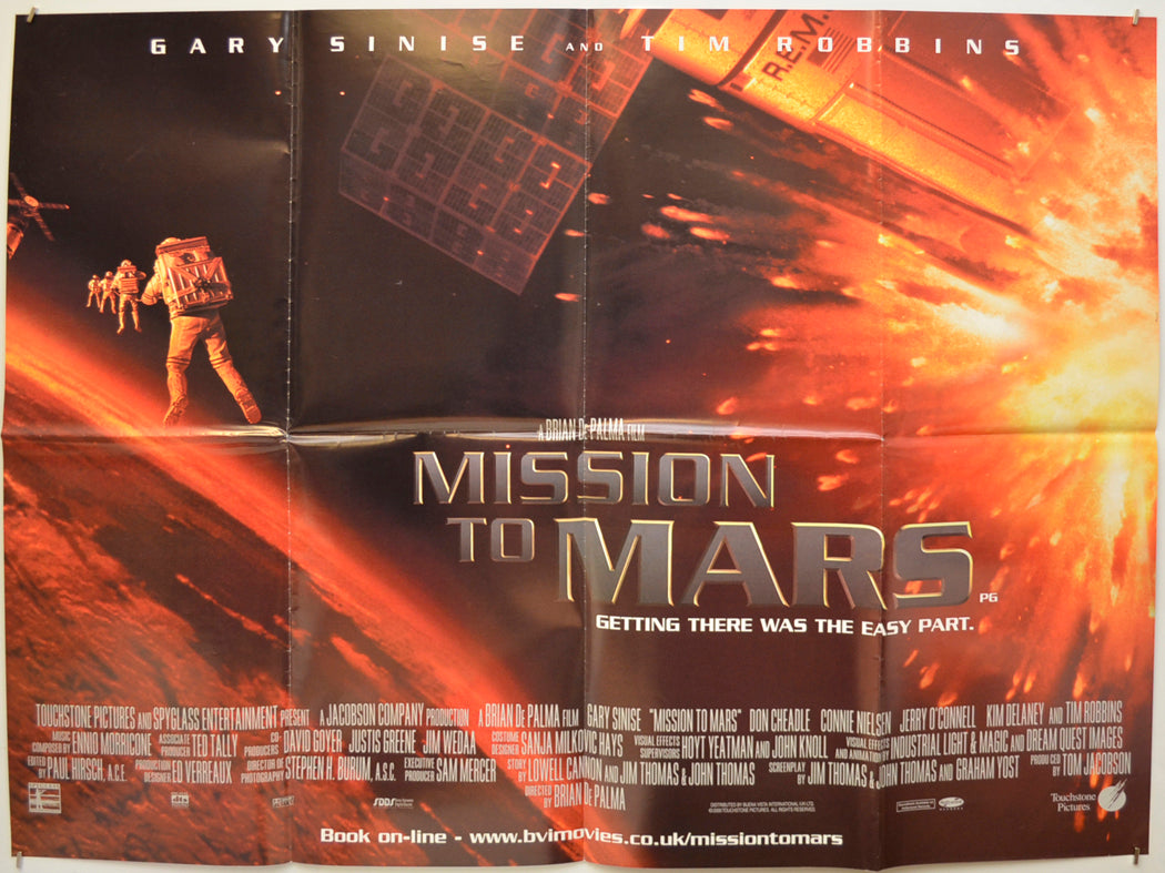 Mission To Mars Original Quad Poster - Film Poster - Movie Poster