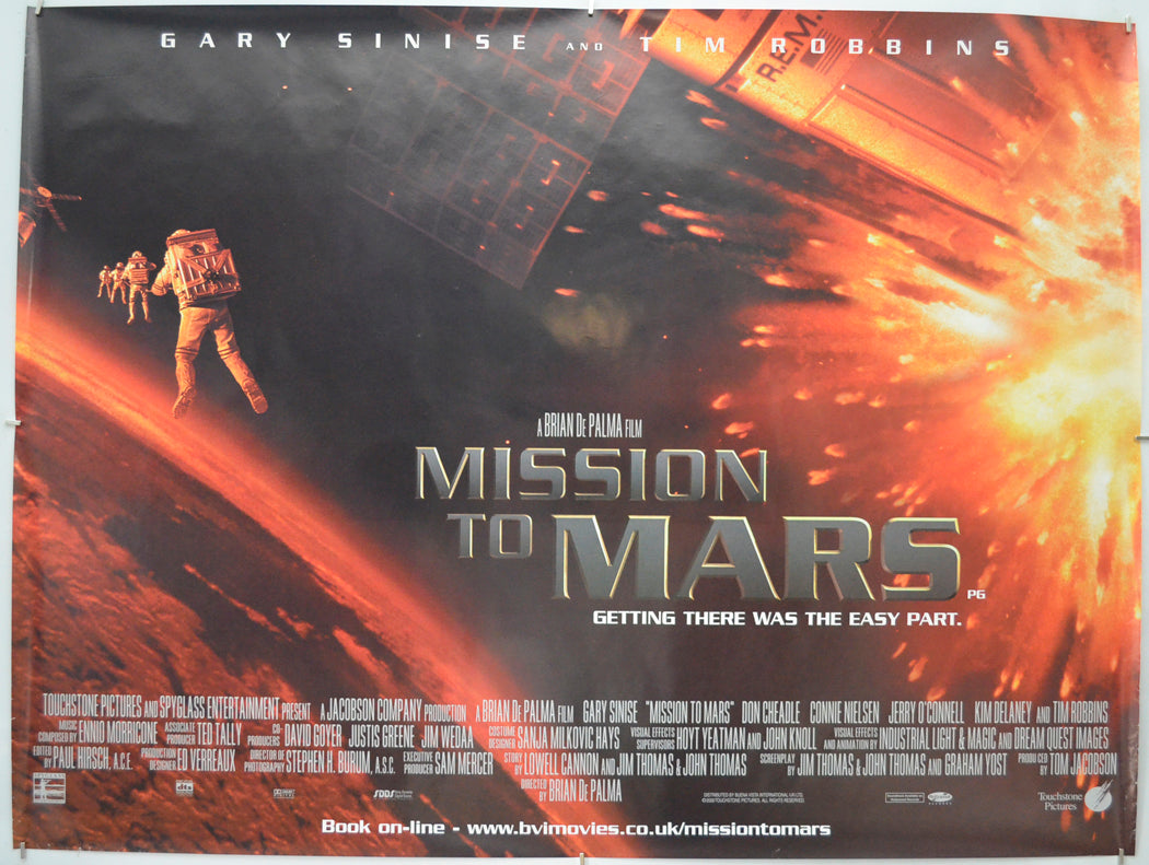 Mission To Mars Original Quad Poster - Film Poster - Movie Poster