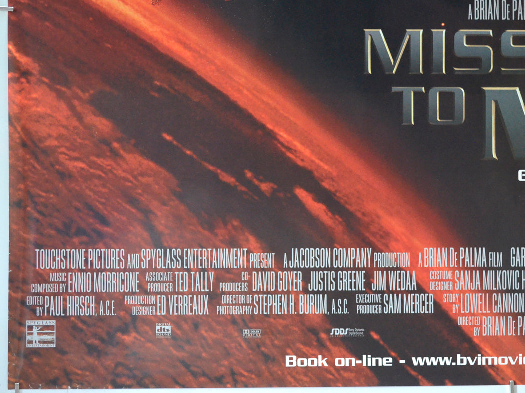 MISSION TO MARS (Bottom Left) Cinema Quad Movie Poster 