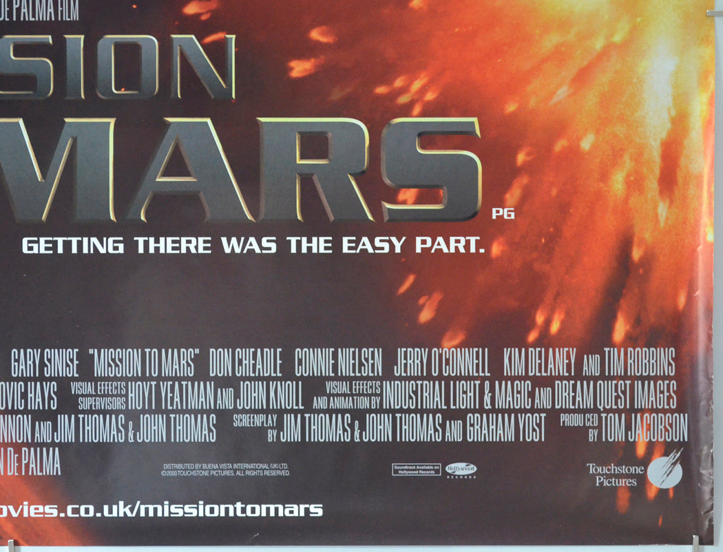 MISSION TO MARS (Bottom Right) Cinema Quad Movie Poster 