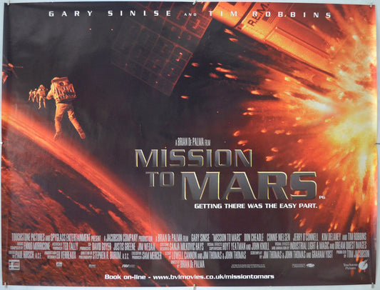 Mission To Mars Original Quad Poster - Film Poster - Movie Poster