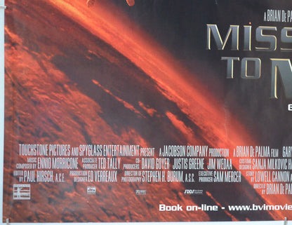 MISSION TO MARS (Bottom Left) Cinema Quad Movie Poster 