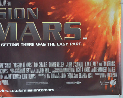 MISSION TO MARS (Bottom Right) Cinema Quad Movie Poster 