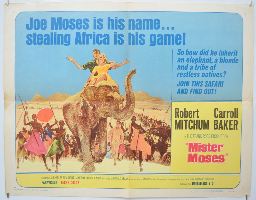 Mister Moses  Original Half Sheet Poster - Film Poster - Movie Poster