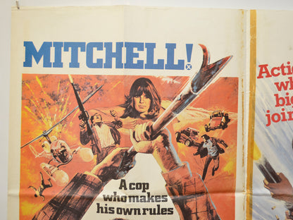 MITCHELL / THREE THE HARD WAY (Top Left) Cinema Quad Movie Poster 