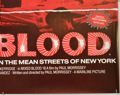 MIXED BLOOD (Bottom Right) Cinema Quad Movie Poster 