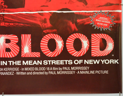 MIXED BLOOD (Bottom Right) Cinema Quad Movie Poster 