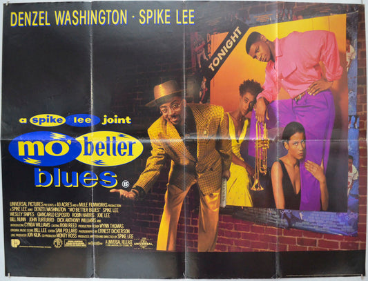 Mo' Better Blues Original Quad Poster - Film Poster - Movie Poster