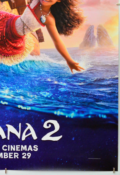 Moana 2 (Bottom Right) Cinema One Sheet Movie Poster 