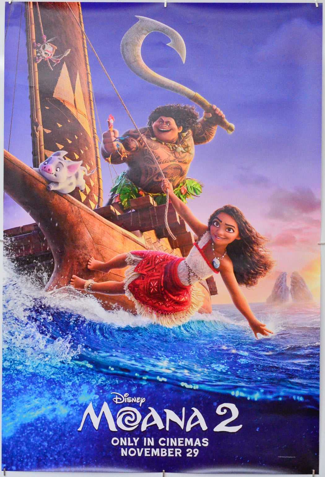 Moana 2 - Original One Sheet Poster - Film Poster - Movie Poster 