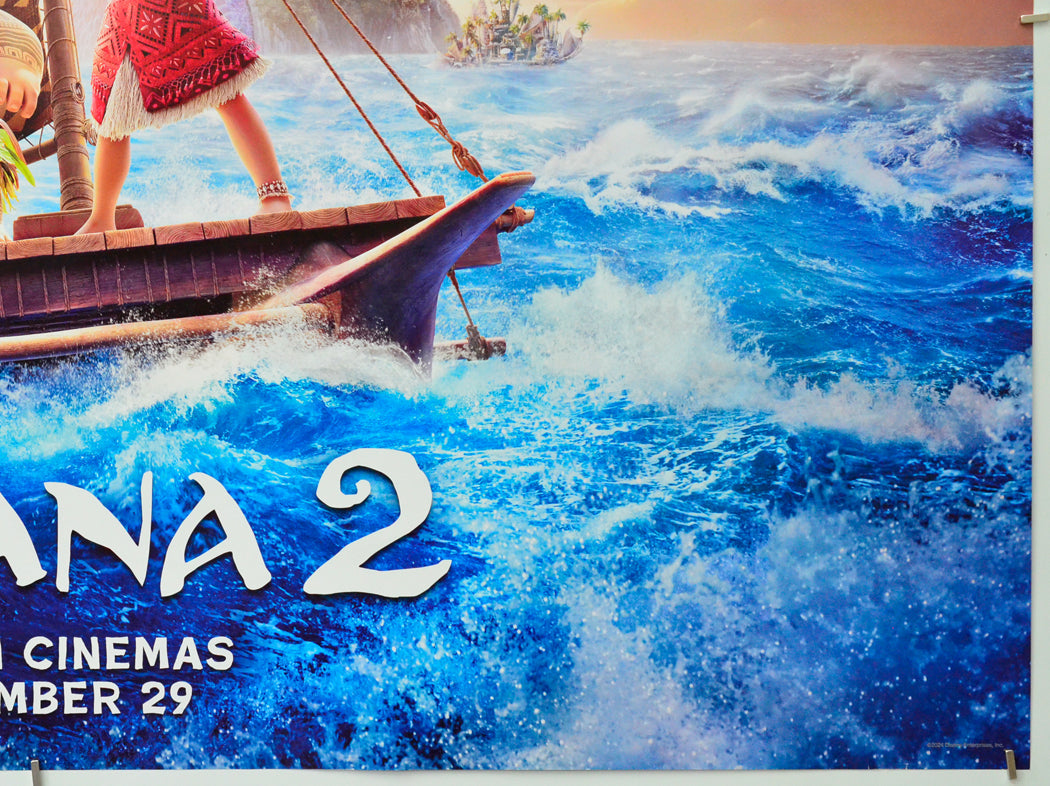 Moana 2 (Bottom Right) Cinema Quad Movie Poster 