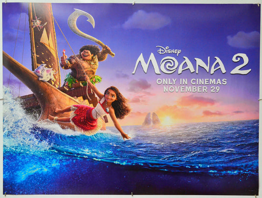 Moana 2 - Original Quad Poster - Film Poster - Movie Poster