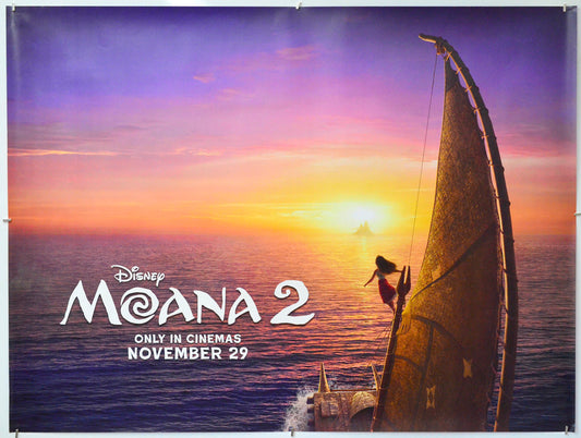 Moana 2 - Original Quad Poster - Film Poster - Movie Poster