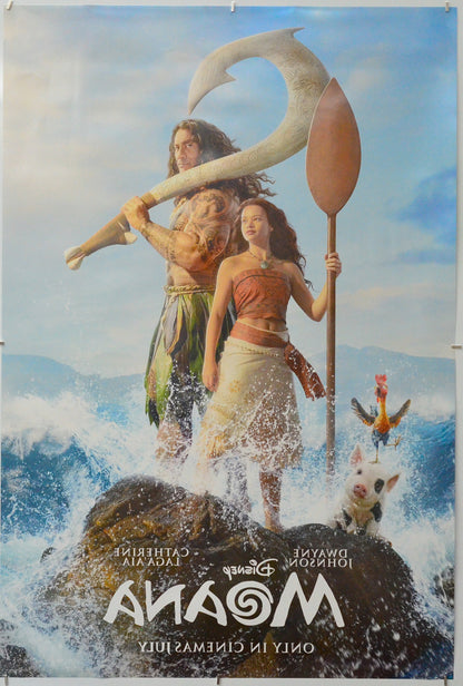 Moana (Back) Cinema One Sheet Movie Poster 