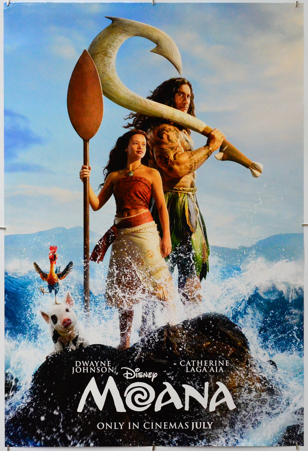 Moana - Original One Sheet Poster - Film Poster - Movie Poster 