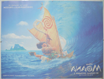 Moana (Back) Cinema Quad Movie Poster 