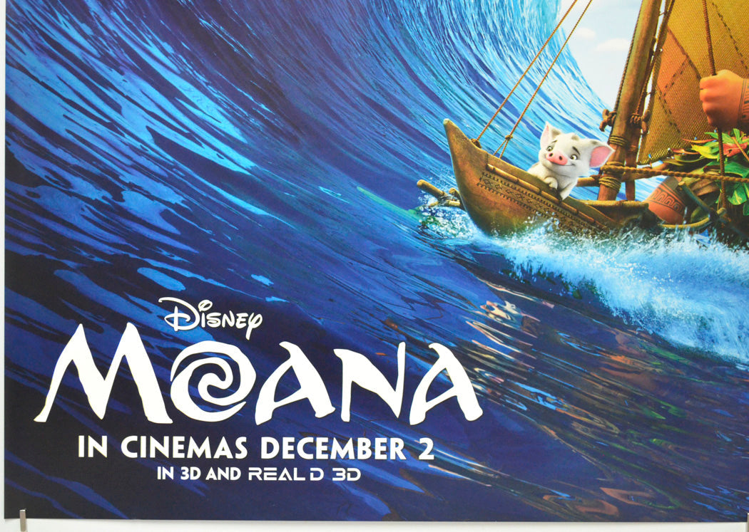 Moana (Bottom Left) Cinema Quad Movie Poster 