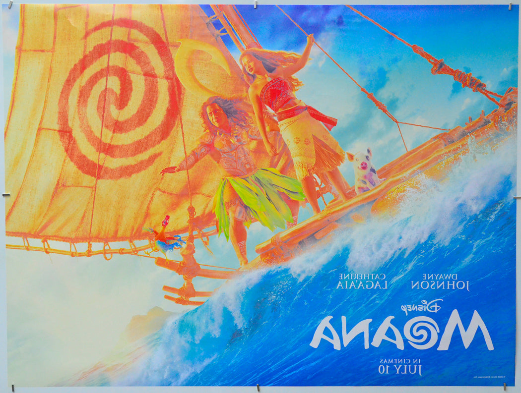 Moana (Back) Cinema Quad Movie Poster 