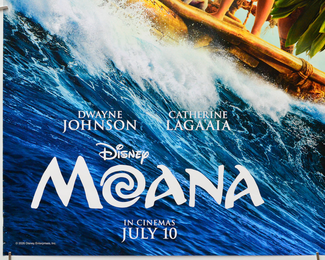 Moana (Bottom Left) Cinema Quad Movie Poster 