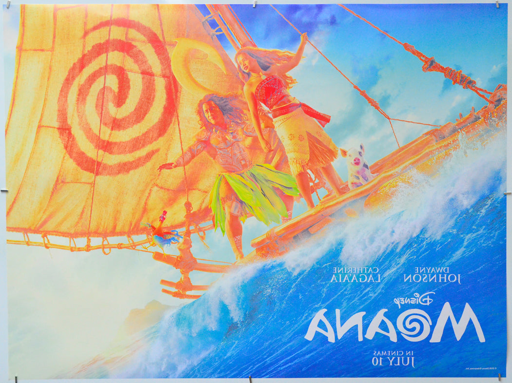 Moana (Back) Cinema Quad Movie Poster 