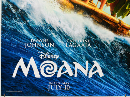 Moana (Bottom Left) Cinema Quad Movie Poster 