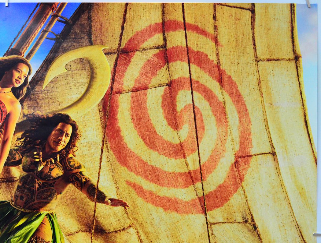 Moana (Top Right) Cinema Quad Movie Poster 