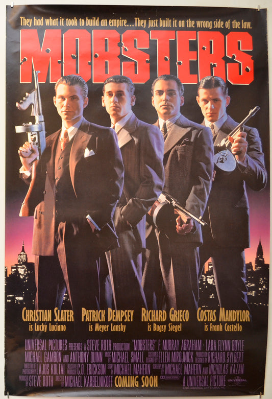 Mobsters Original One Sheet Poster - Film Poster - Movie Poster  