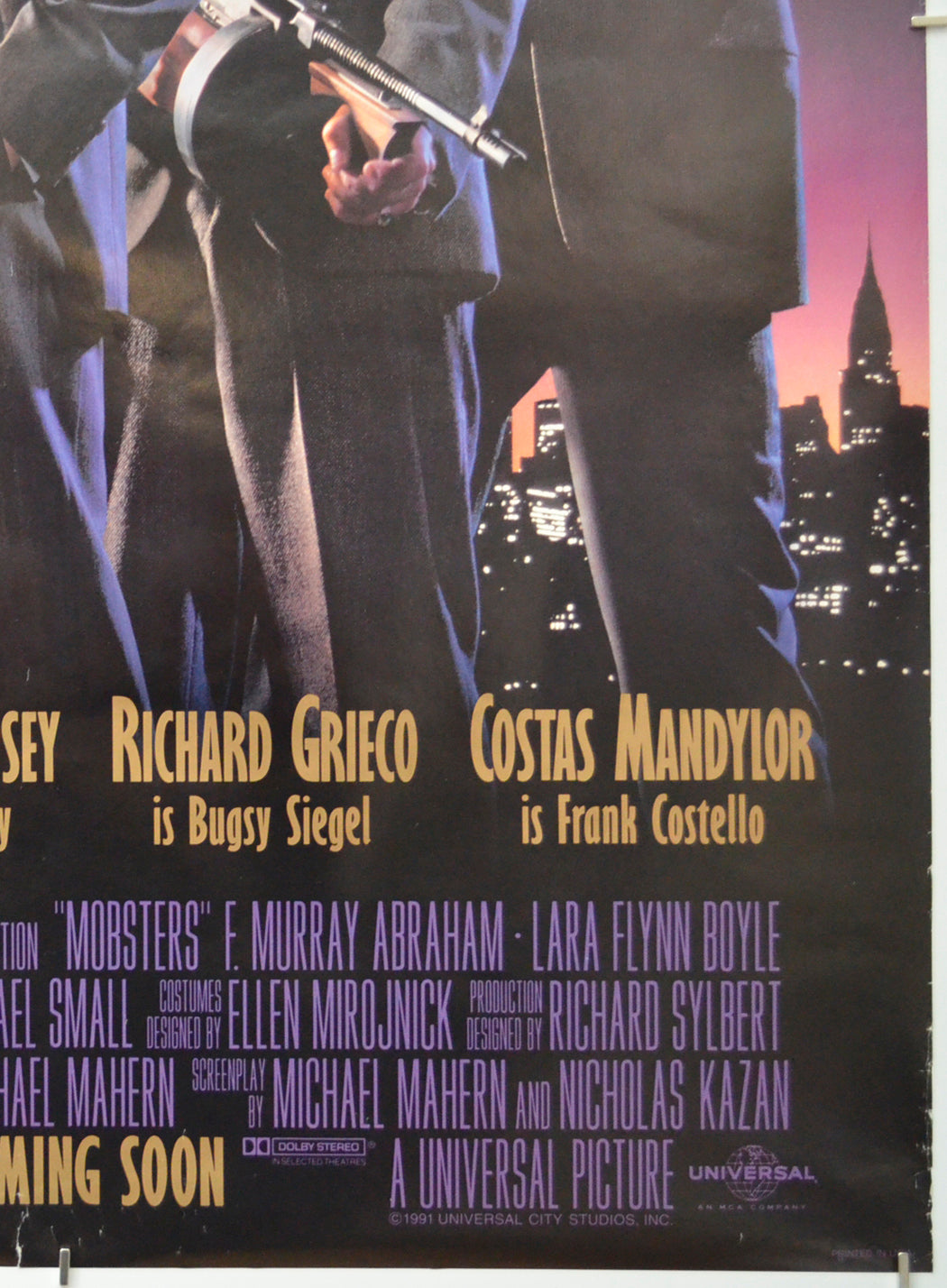 MOBSTERS (Bottom Right) Cinema One Sheet Movie Poster 