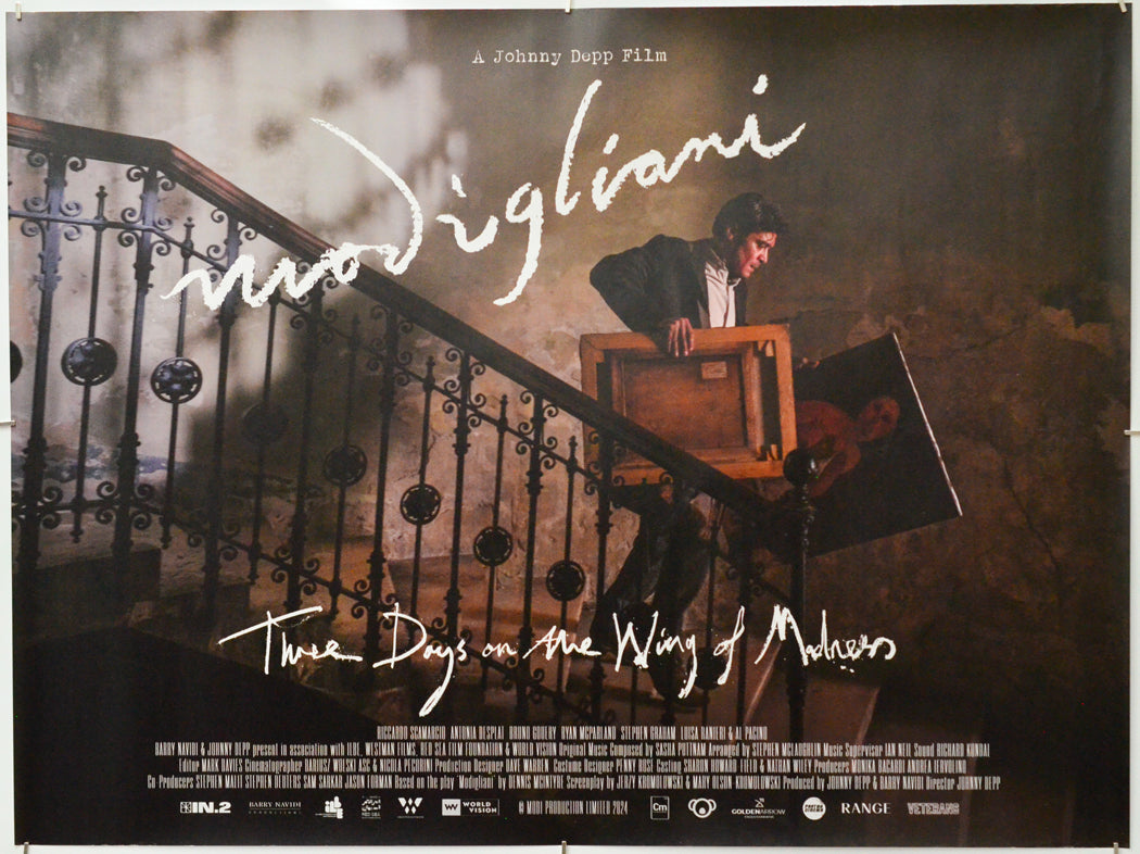 Modigliani Three Days on the Wing of Madness - Original Quad Poster - Film Poster - Movie Poster