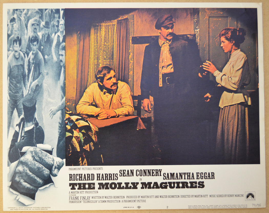 THE MOLLY MAGUIRES (Card 2) Cinema Lobby Card Set 