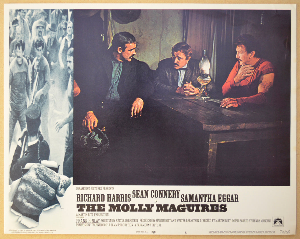 THE MOLLY MAGUIRES (Card 5) Cinema Lobby Card Set 