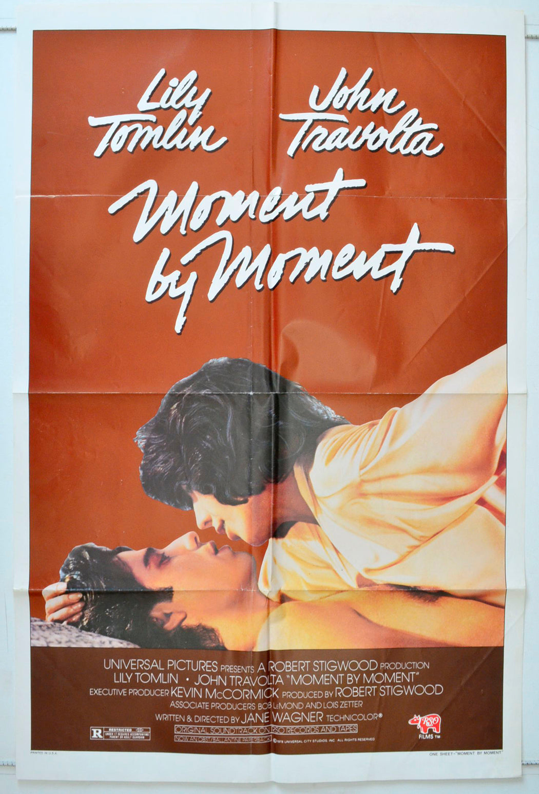 Moment By Moment Original One Sheet Poster - Movie Poster