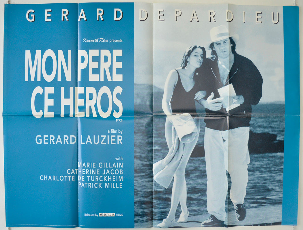 Mon Pere Ce Heros  (a.k.a. My Father The Hero)   Original Quad Poster - Film Poster - Movie Poster  