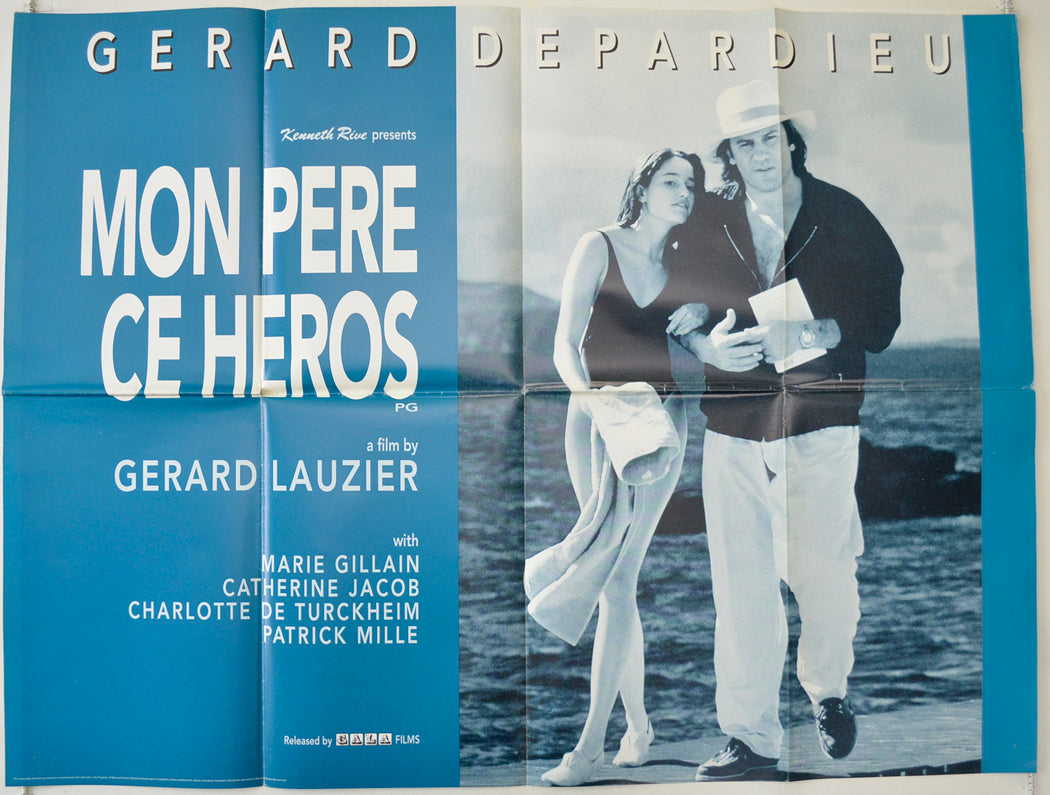 Mon Pere Ce Heros  (a.k.a. My Father The Hero)   Original Quad Poster - Film Poster - Movie Poster  