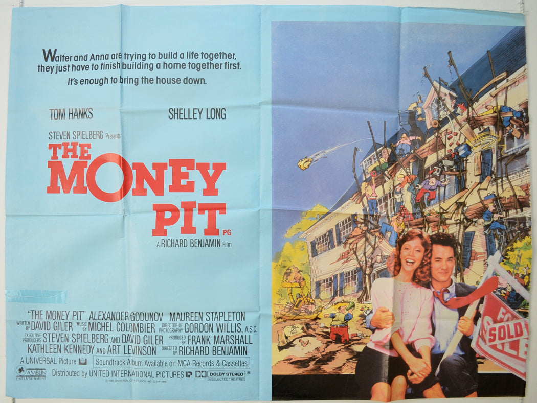 The Money Pit   Original Quad Poster - Film Poster - Movie Poster 