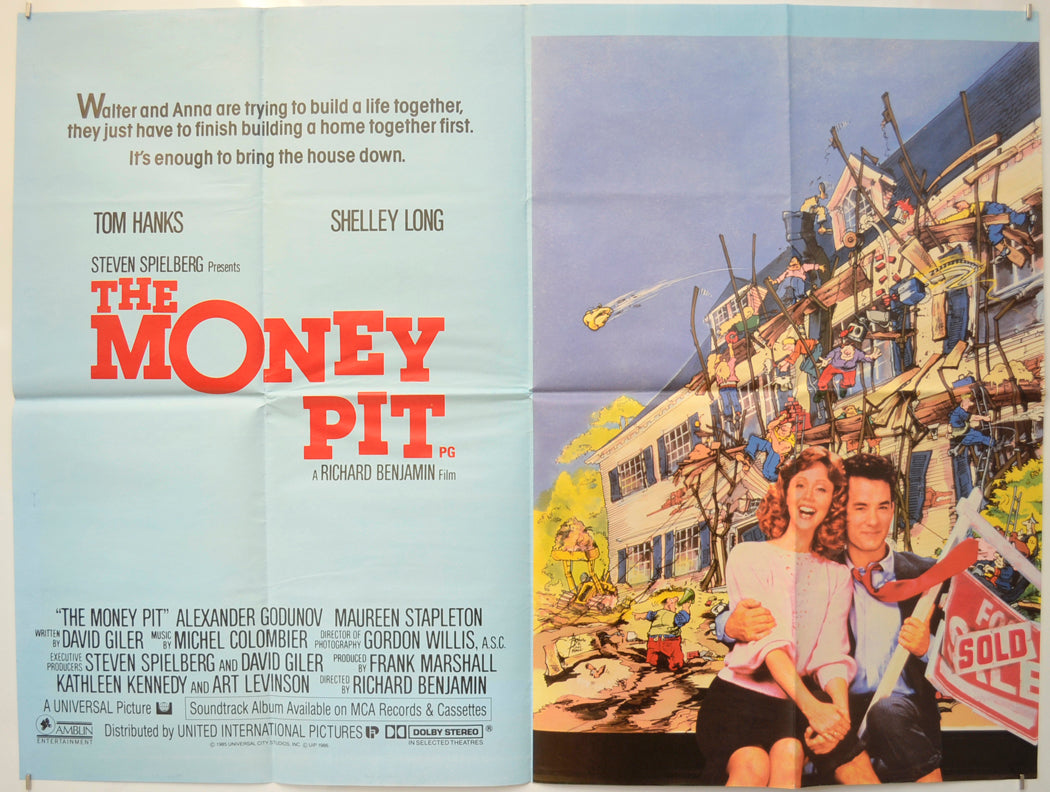 The Money Pit Original Quad Poster - Film Poster - Movie Poster  