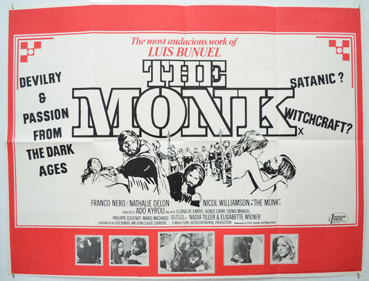 The Monk (a.k.a. Le moine) Original Quad Poster - Film Poster - Movie Poster