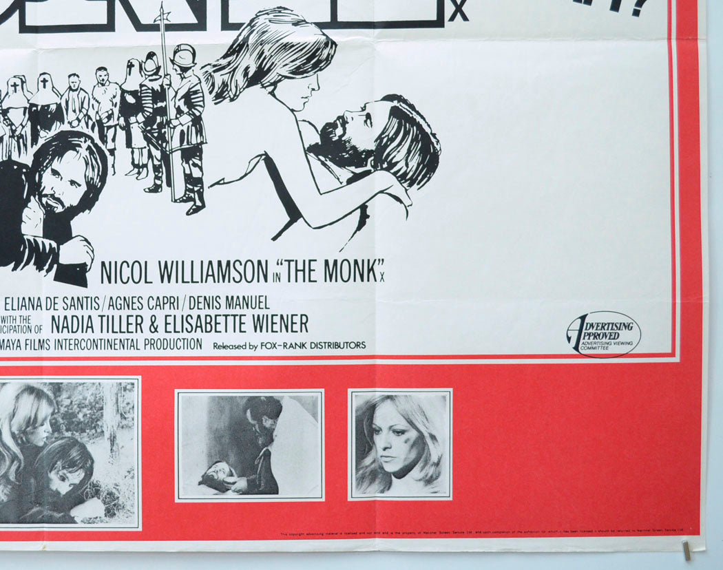 THE MONK (Bottom Right) Cinema Quad Movie Poster 