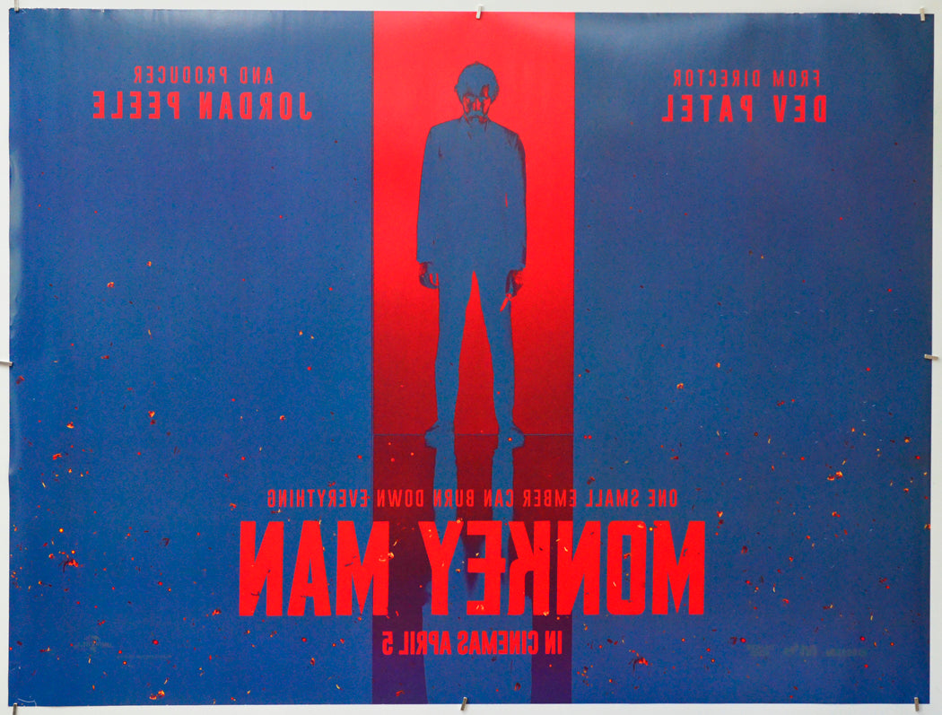 Monkey Man (Back) Cinema Quad Movie Poster 