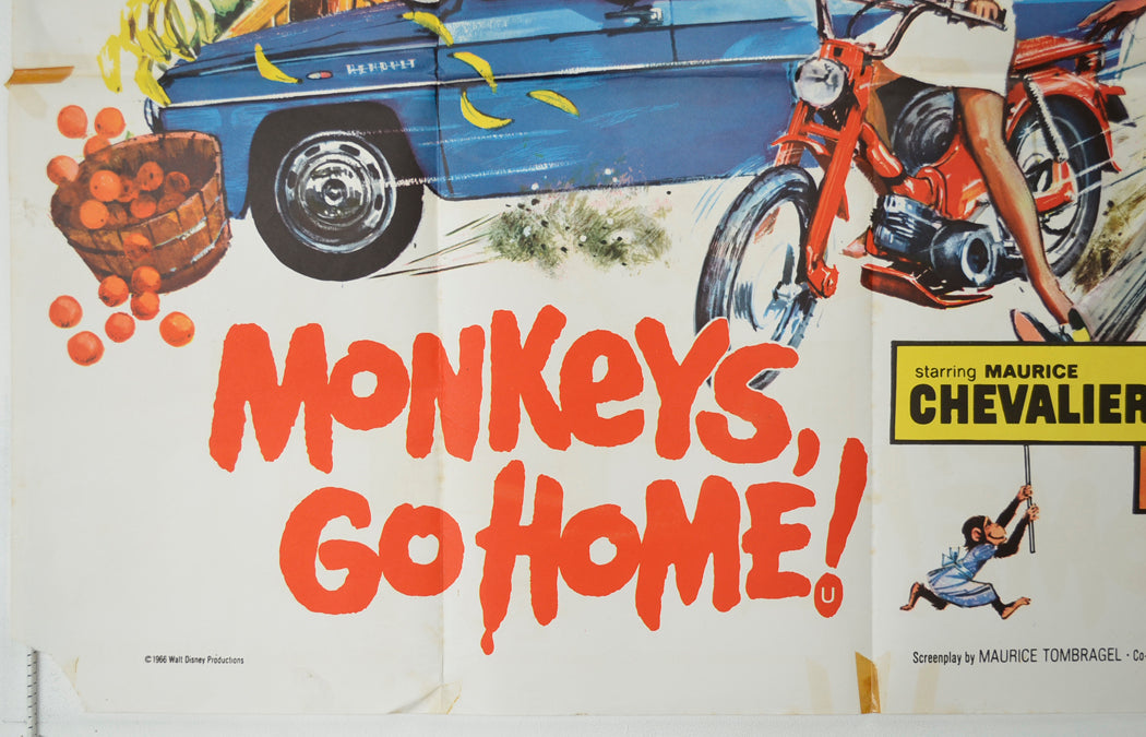 MONKEYS GO HOME (Bottom Left) Cinema Quad Movie Poster 