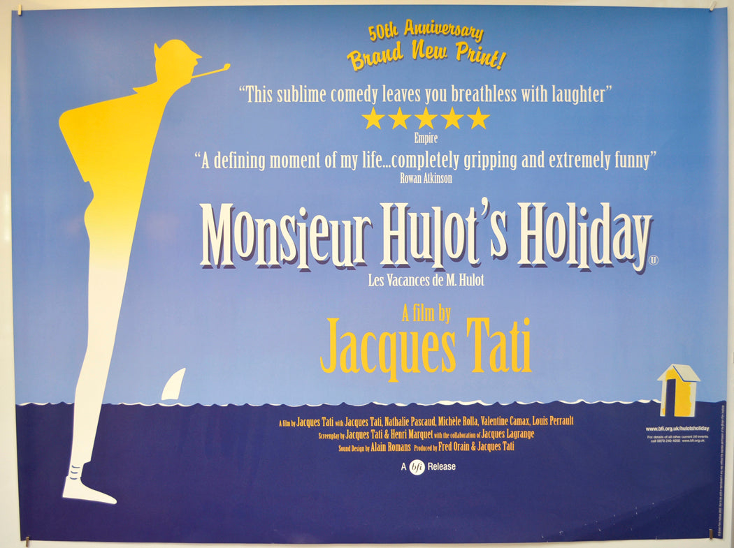 Monsieur Hulot's Holiday  (2003 BFI re-release poster)   Original Quad Poster - Film Poster - Movie Poster