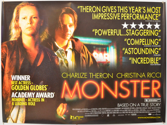 Monster Original Quad Poster - Film Poster - Movie Poster  