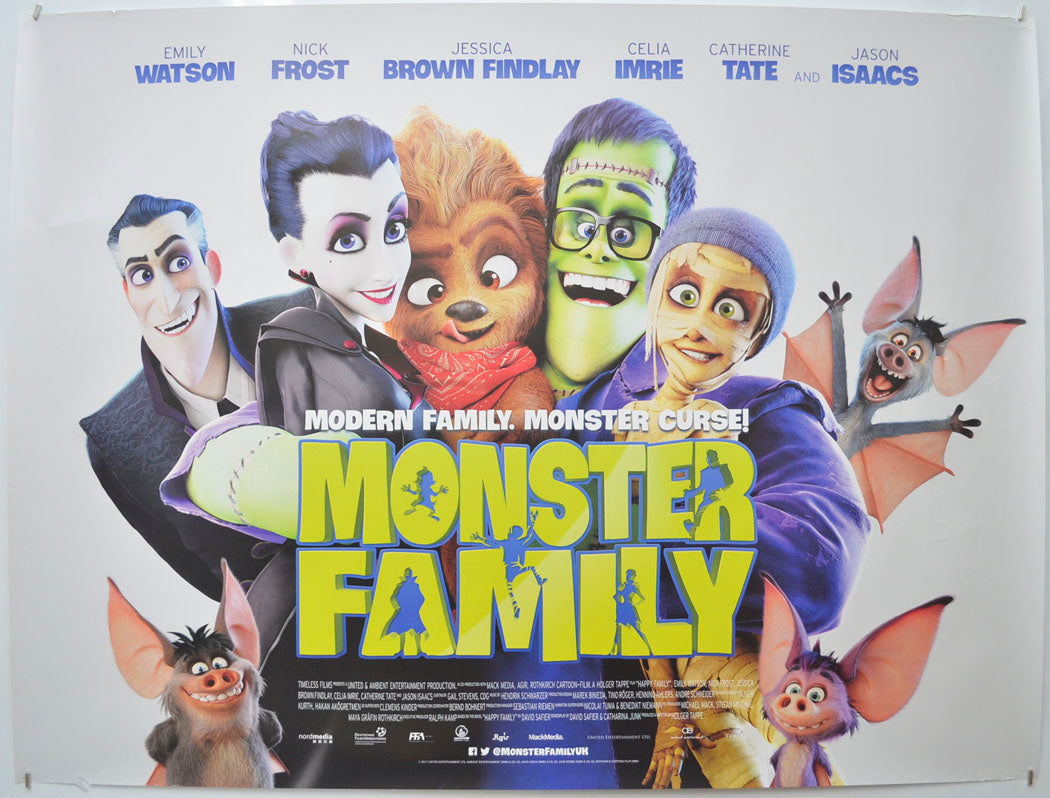 Monster Family  Original Quad Poster - Film Poster - Movie Poster