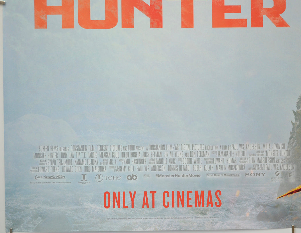 MONSTER HUNTER (Bottom Left) Cinema Quad Movie Poster 