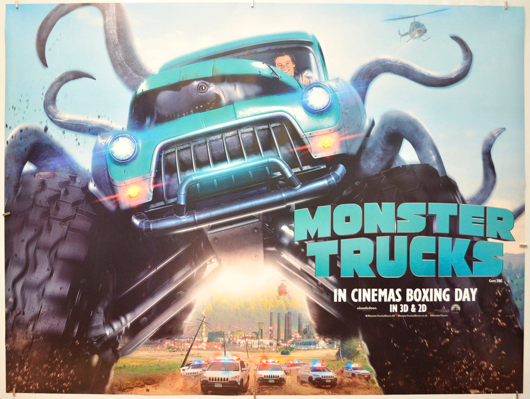 Monster Trucks (Teaser / Advance Version)  Original Quad Poster - Film Poster - Movie Poster