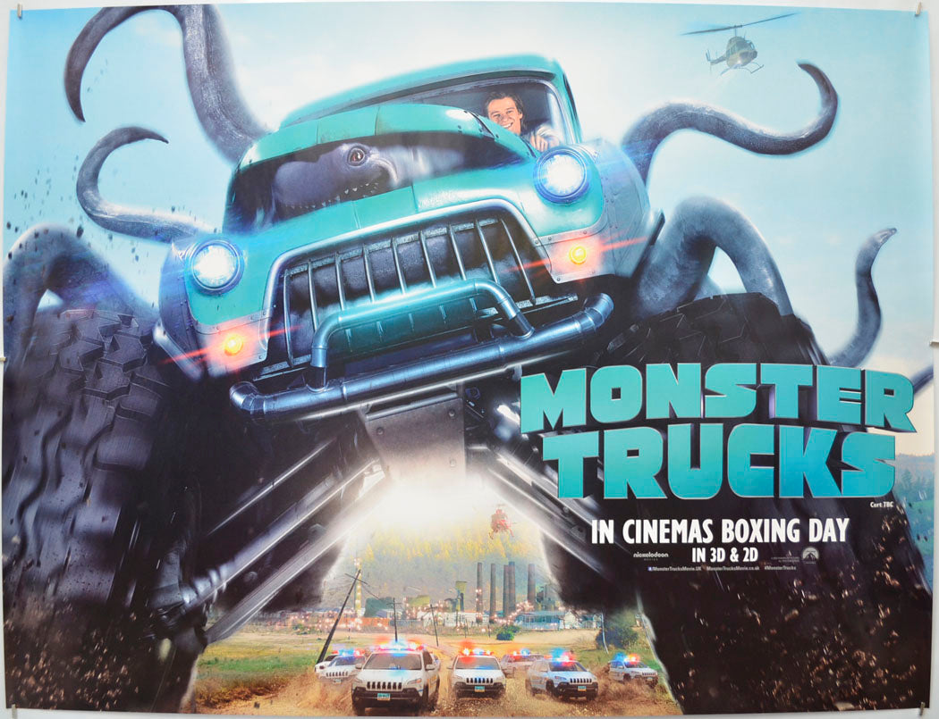 Monster Trucks (Teaser / Advance Version) Original Quad Poster - Film Poster - Movie Poster