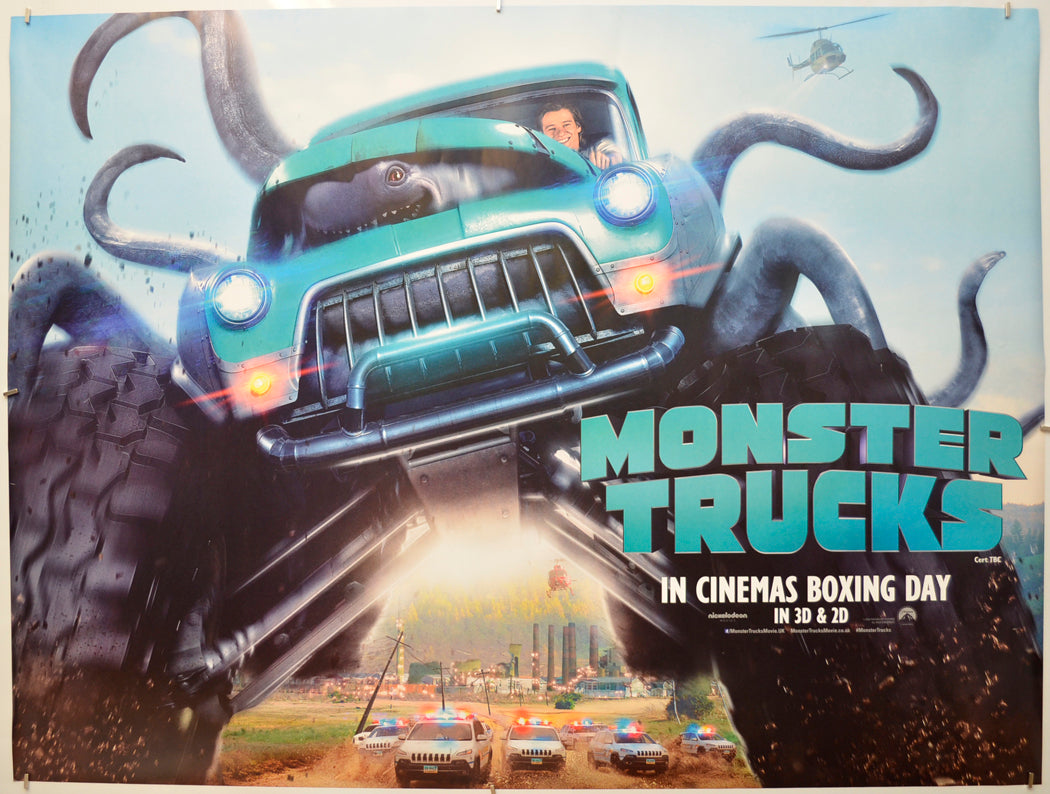 Monster Trucks (Teaser / Advance Version)  Original Quad Poster - Film Poster - Movie Poster