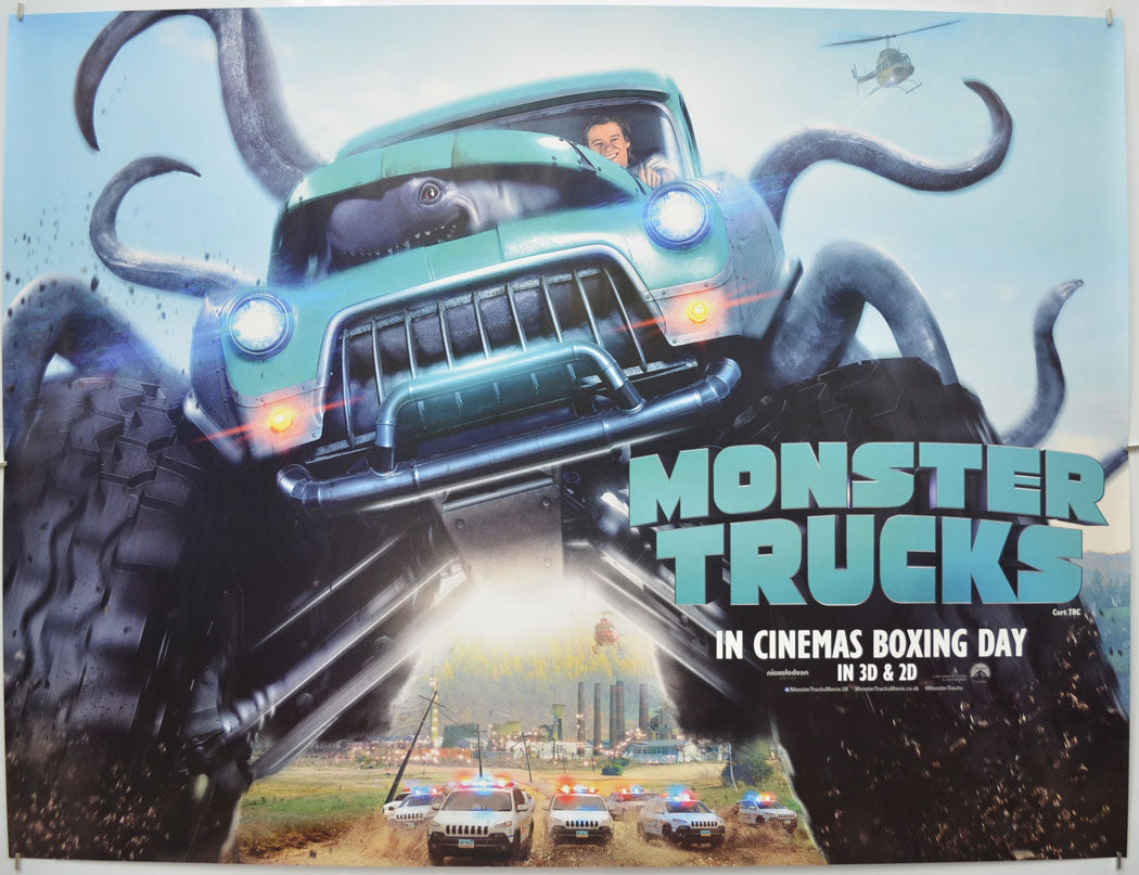 Monster Trucks (Teaser / Advance Version) Original Quad Poster - Film Poster - Movie Poster