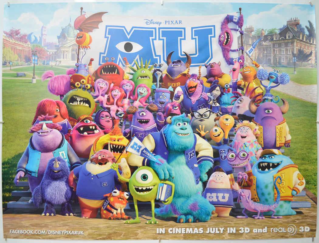 Monsters University - Original Quad Poster - Film Poster - Movie Poster