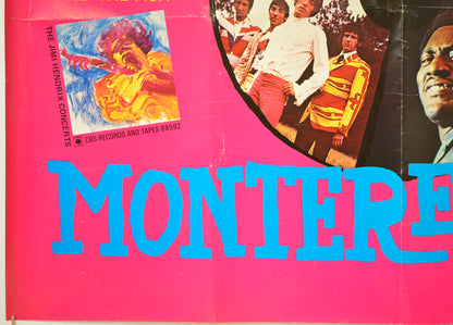 MONTEREY POP (Bottom Left) Cinema Quad Movie Poster 